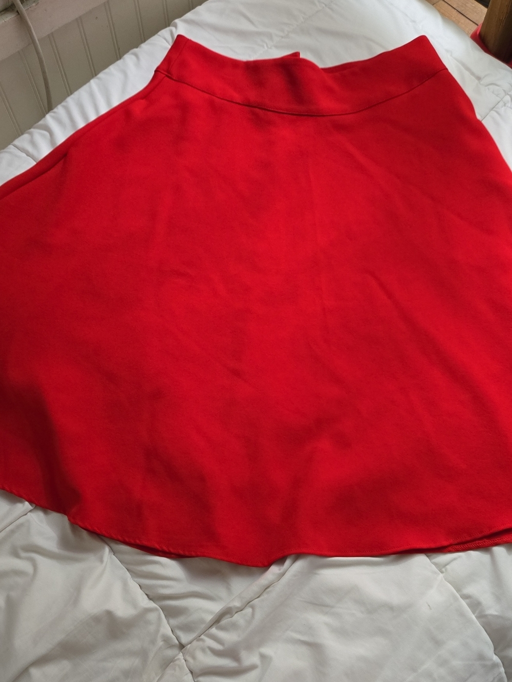 Unique Vintage Red Circle Skirt